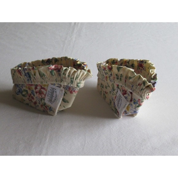 Lot of 2x Longaberger Cilantro Spring Floral Liner #2071638 USA Made 100% Cotton - Picture 7 of 12